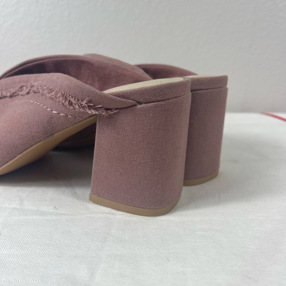 Seychelles Pink Blush Raw Edges Open Toe Heels - Picture 7 of 9
